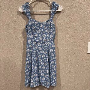 Blue Floral Trixxi Mini Dress